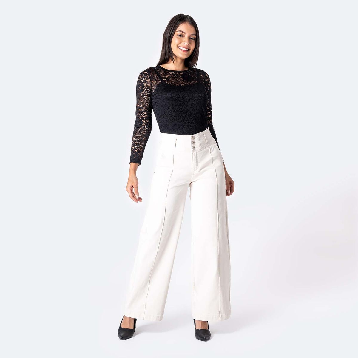 PIONIER - Pantalon  Wide Leg Mujer Pionier