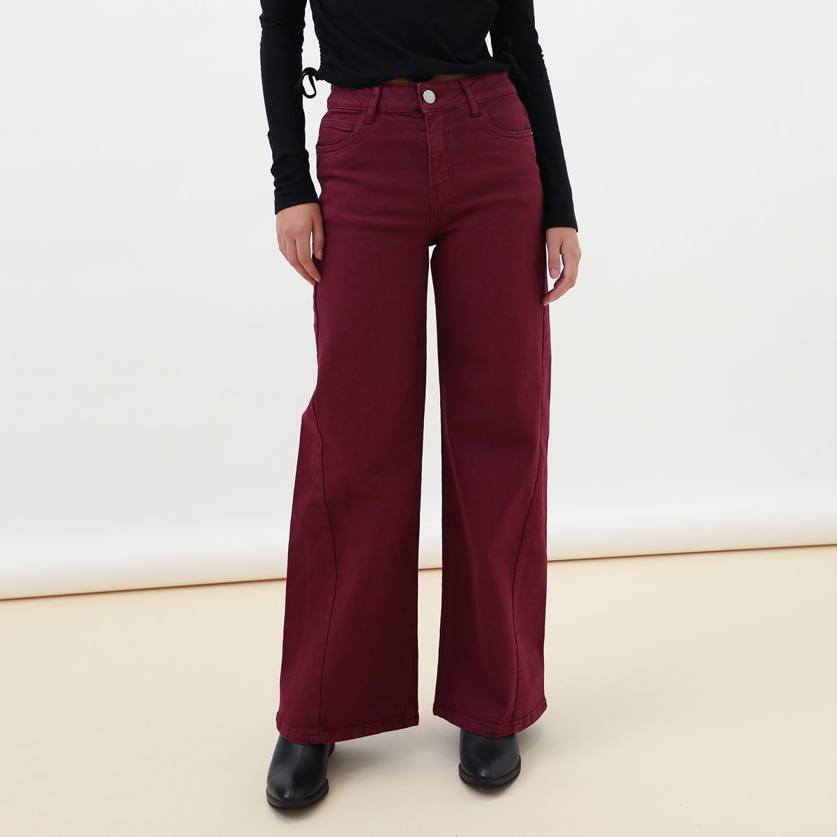 DENIMLAB - Pantalón Wide Leg Mujer Denimlab