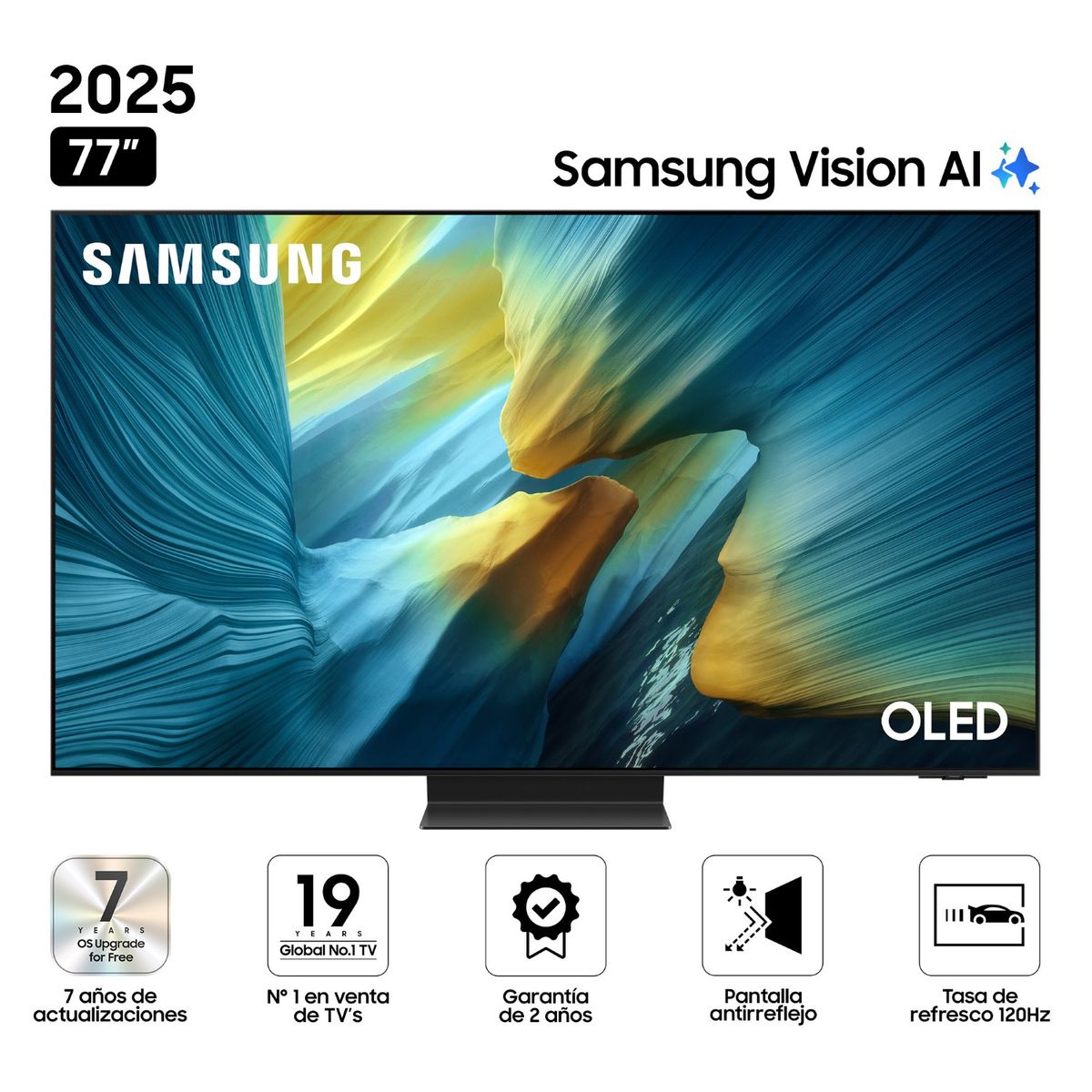 SAMSUNG - Televisor Samsung 77" OLED S95F Vision Ai Smart Tv (2025)