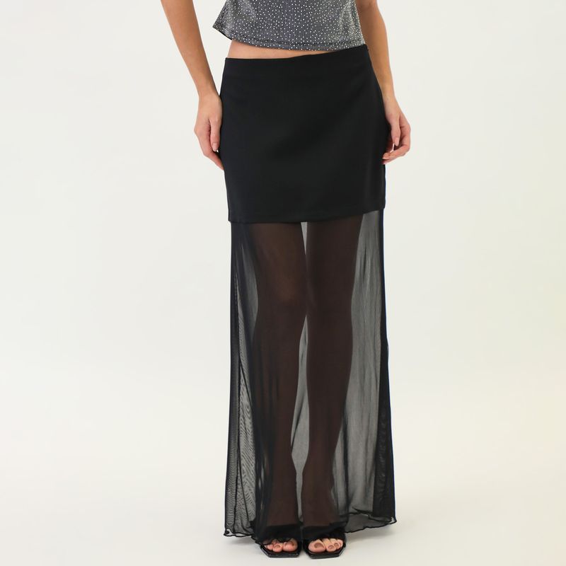 SYBILLA - Falda Larga Casual Mujer