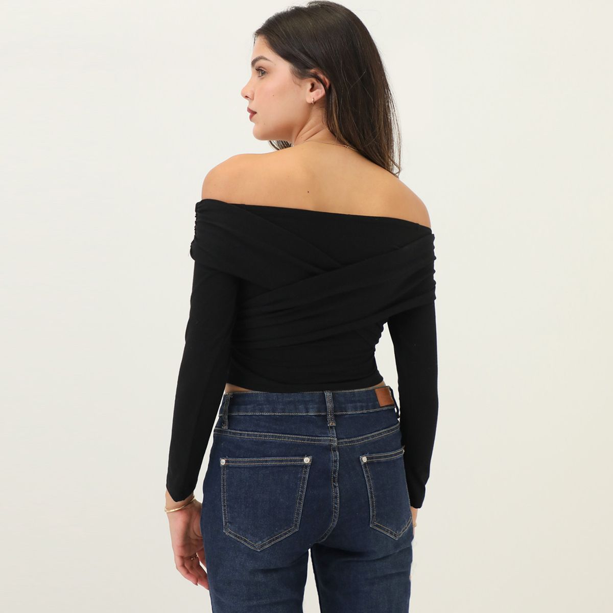 SYBILLA - Polo Manga Larga Casual Mujer