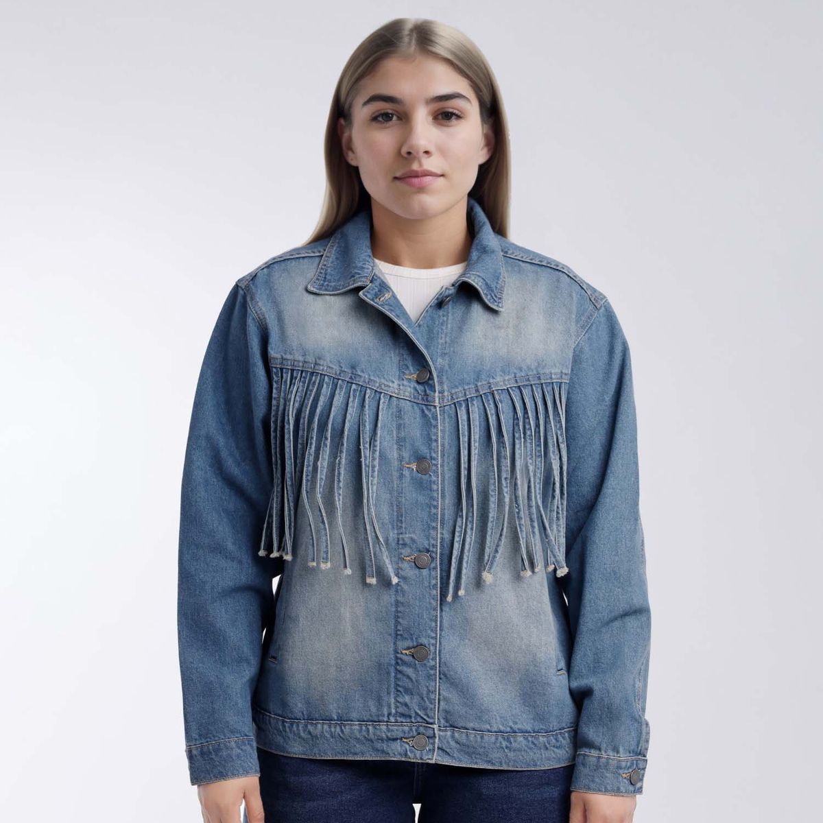 KANSAS - Casaca K3498 Oversiz Tiras