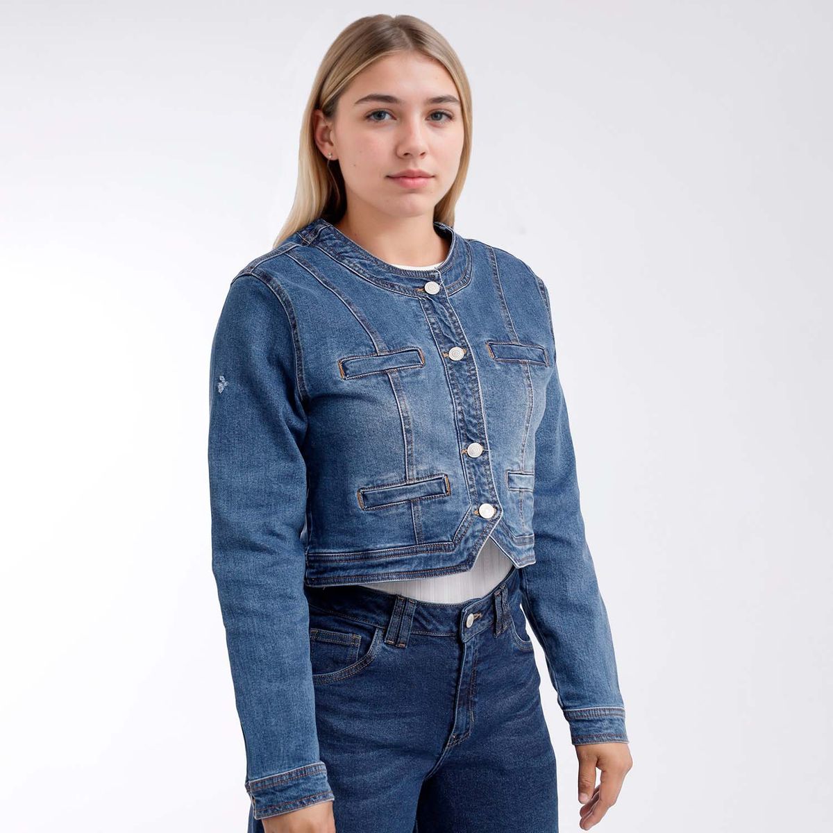 KANSAS - Casaca De Jean Mujer Kansas