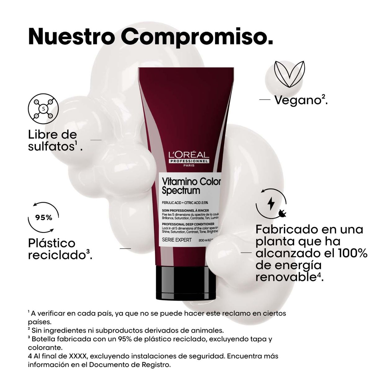 LOREAL PROFESSIONNEL - Acondicionador Vitamino Color Spectrum que protege el color de cabello 200ml