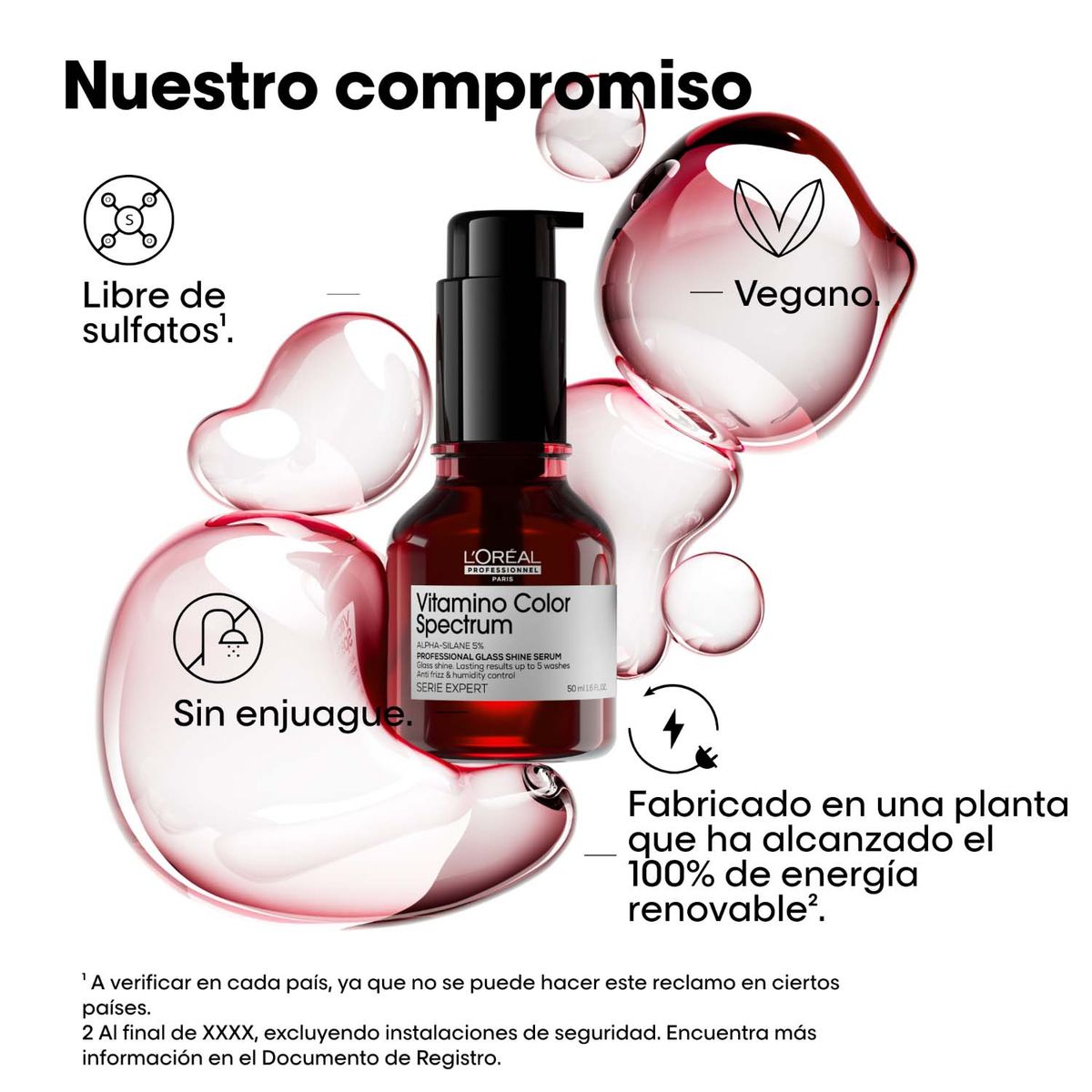 LOREAL PROFESSIONNEL - Serum Vitamino Color Spectrum para brillo instantaneo que protege el color 50ml