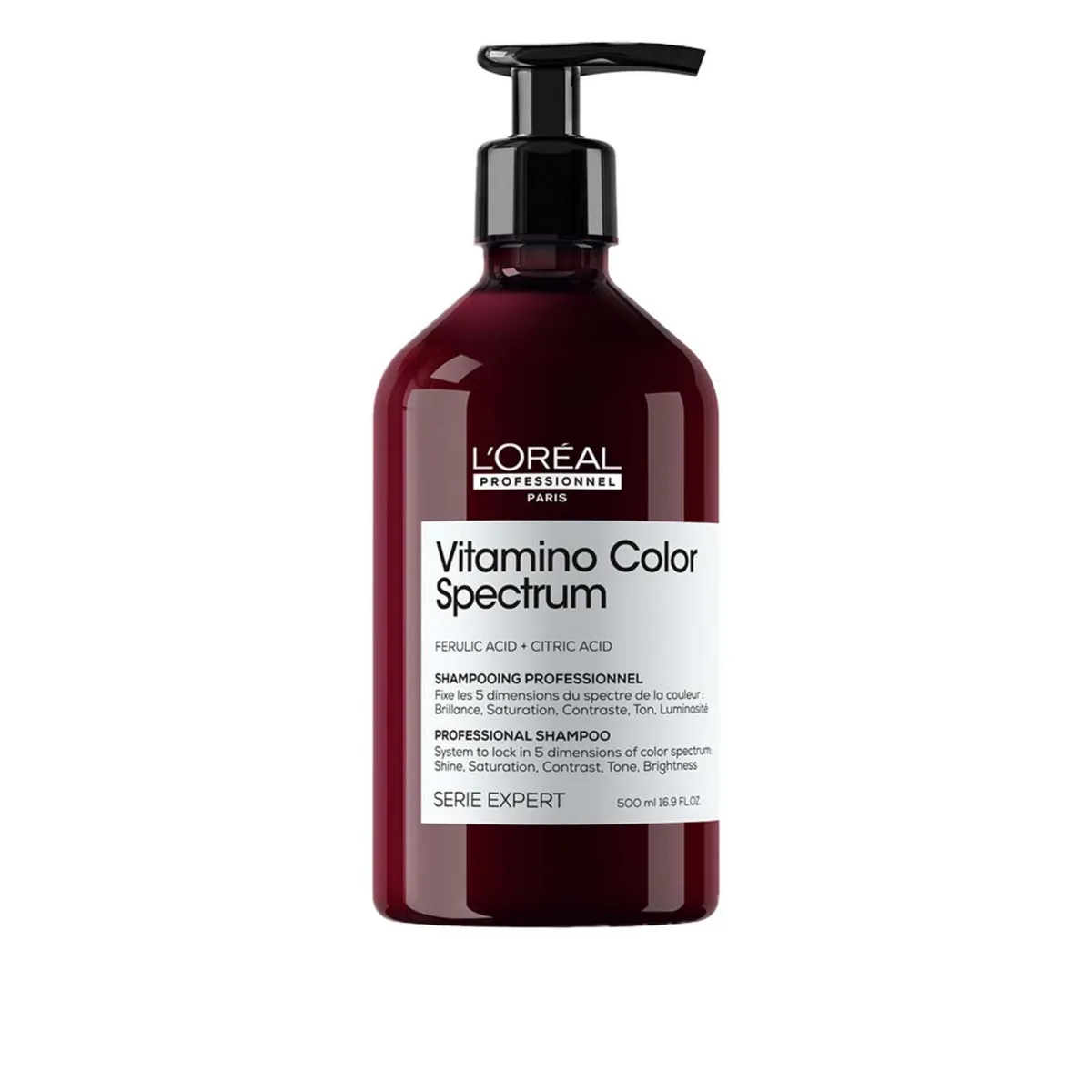 LOREAL PROFESSIONNEL - Shampoo  Vitamino Color Spectrum protege y potencial el brillo del cabello con color 500ml