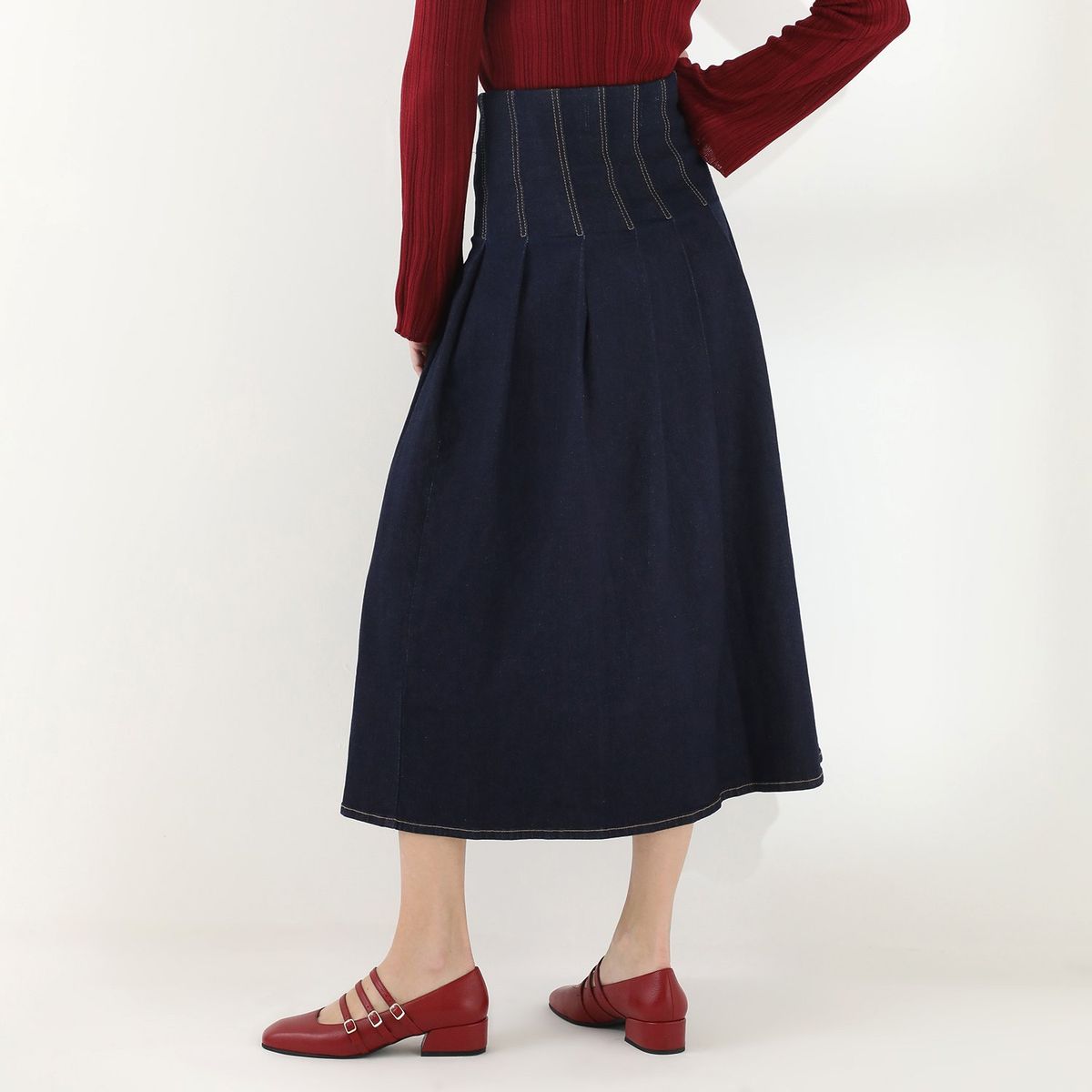 BASEMENT - Falda Basement Mujer Larga Algodón By Donna Cattiva