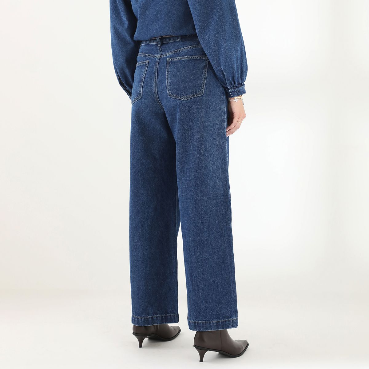 BASEMENT - Jean Wide Leg Tiro Alto Mujer Basement By Donna Cattiva