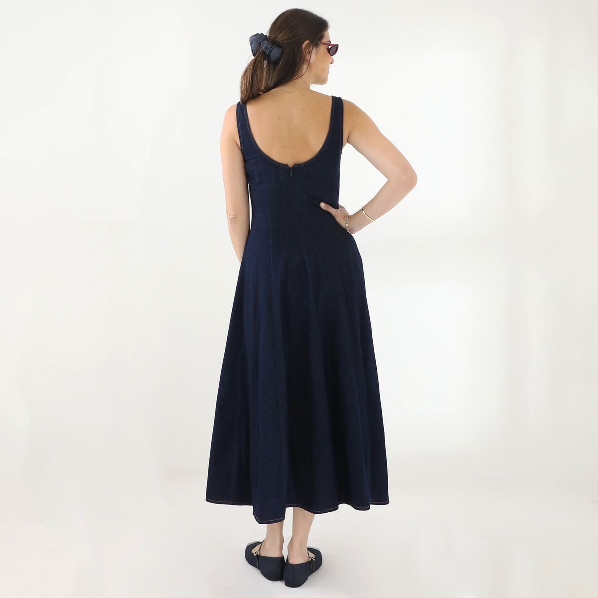 BASEMENT - Vestido Largo Basement Mujer Algodón By Donna Cattiva