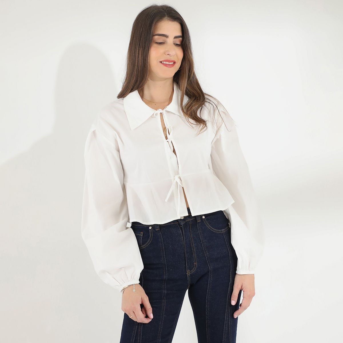 BASEMENT - Blusa Basement Mujer Manga Larga De Algodón By Donna Cattiva