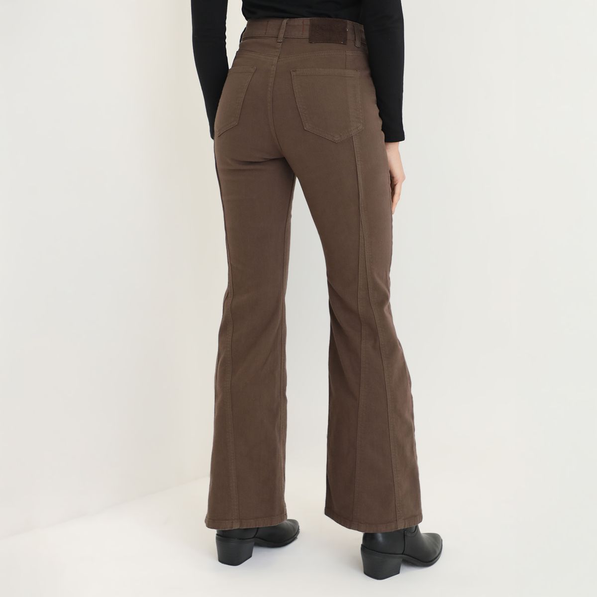 BASEMENT - Pantalones Flare Basement Mujer De Algodón Tiro Alto By Donna Cattiva