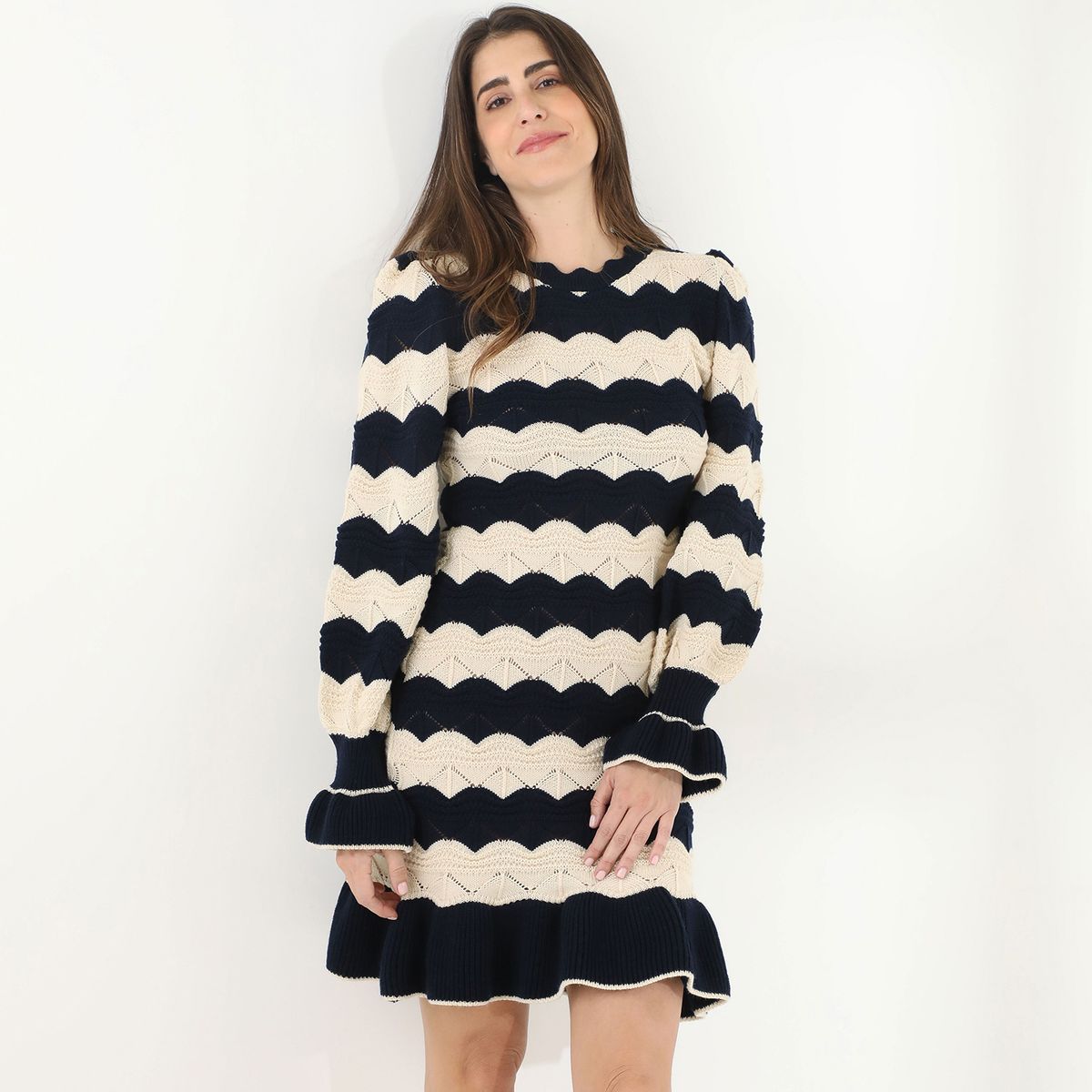 BASEMENT - Vestido Basement Mujer  Midi Algodón By Donna Cattiva