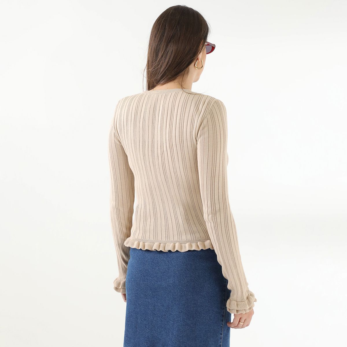 BASEMENT - Sweater Basement Mujer Manga Larga By Donna Cattiva Algodón