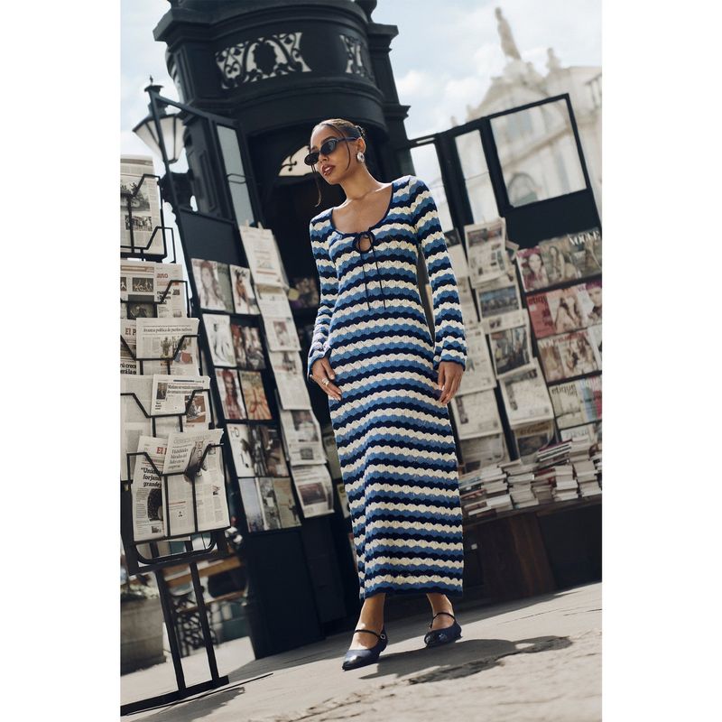 BASEMENT - Vestido Largo Mujer Basement By Donna Cattiva Algodón