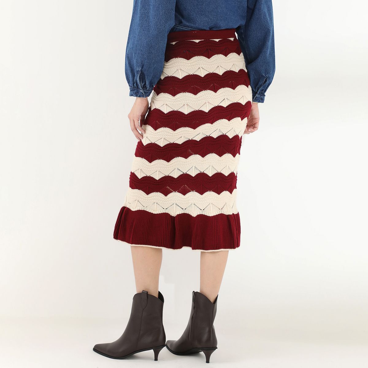 BASEMENT - Falda Larga Basement Mujer  Y Algodón By Donna Cattiva