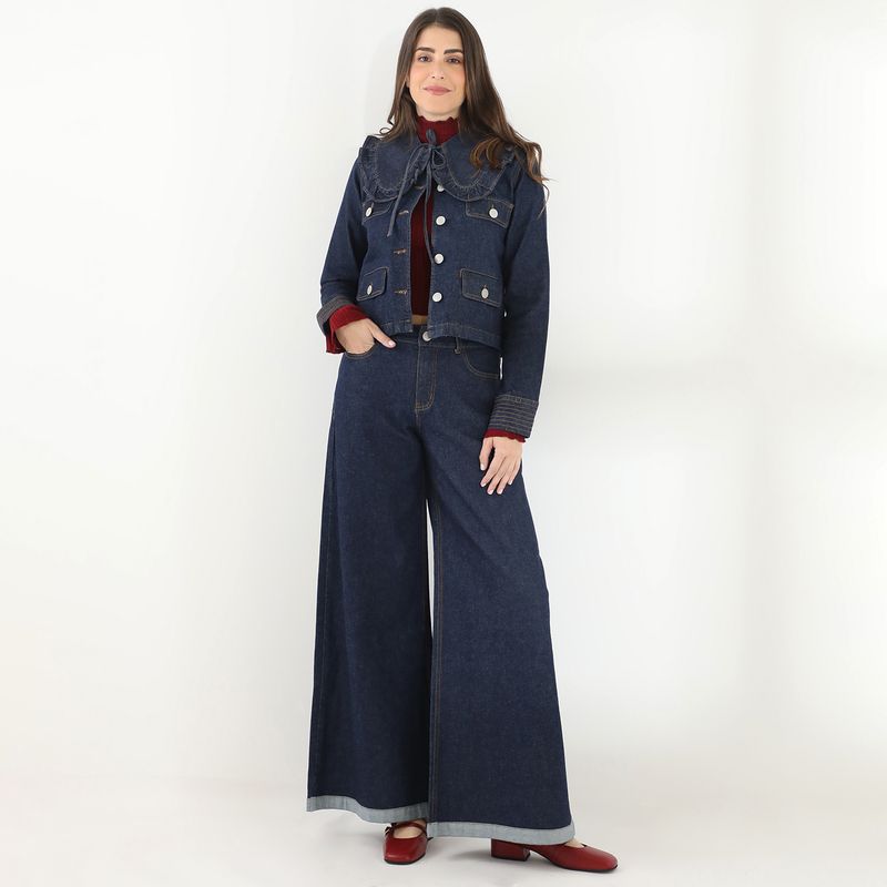 BASEMENT - Babero Denim Mujer by Donna Cattiva