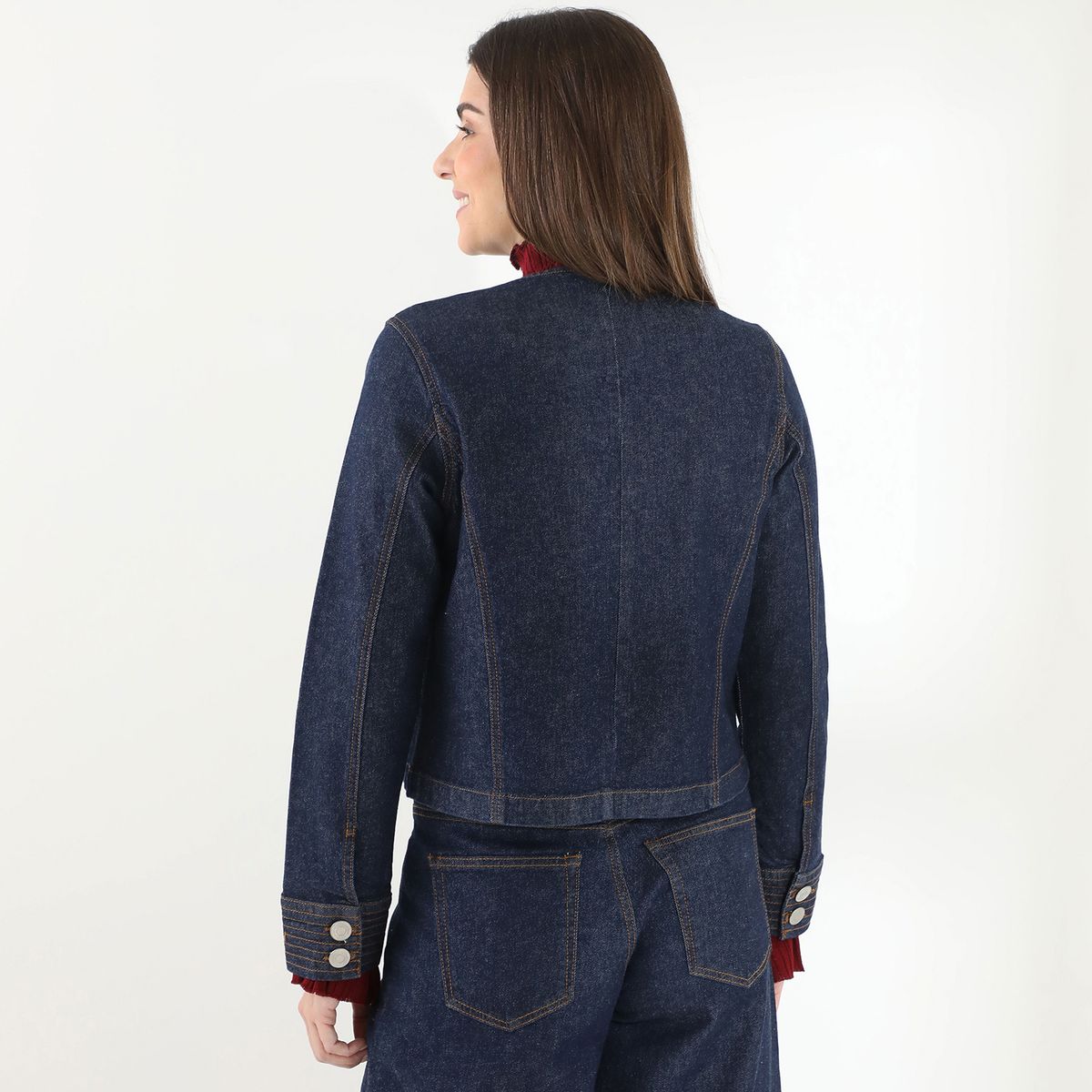 BASEMENT - Casaca De Jean Mujer Basement Algodón Manga Larga By Donna Cattiva