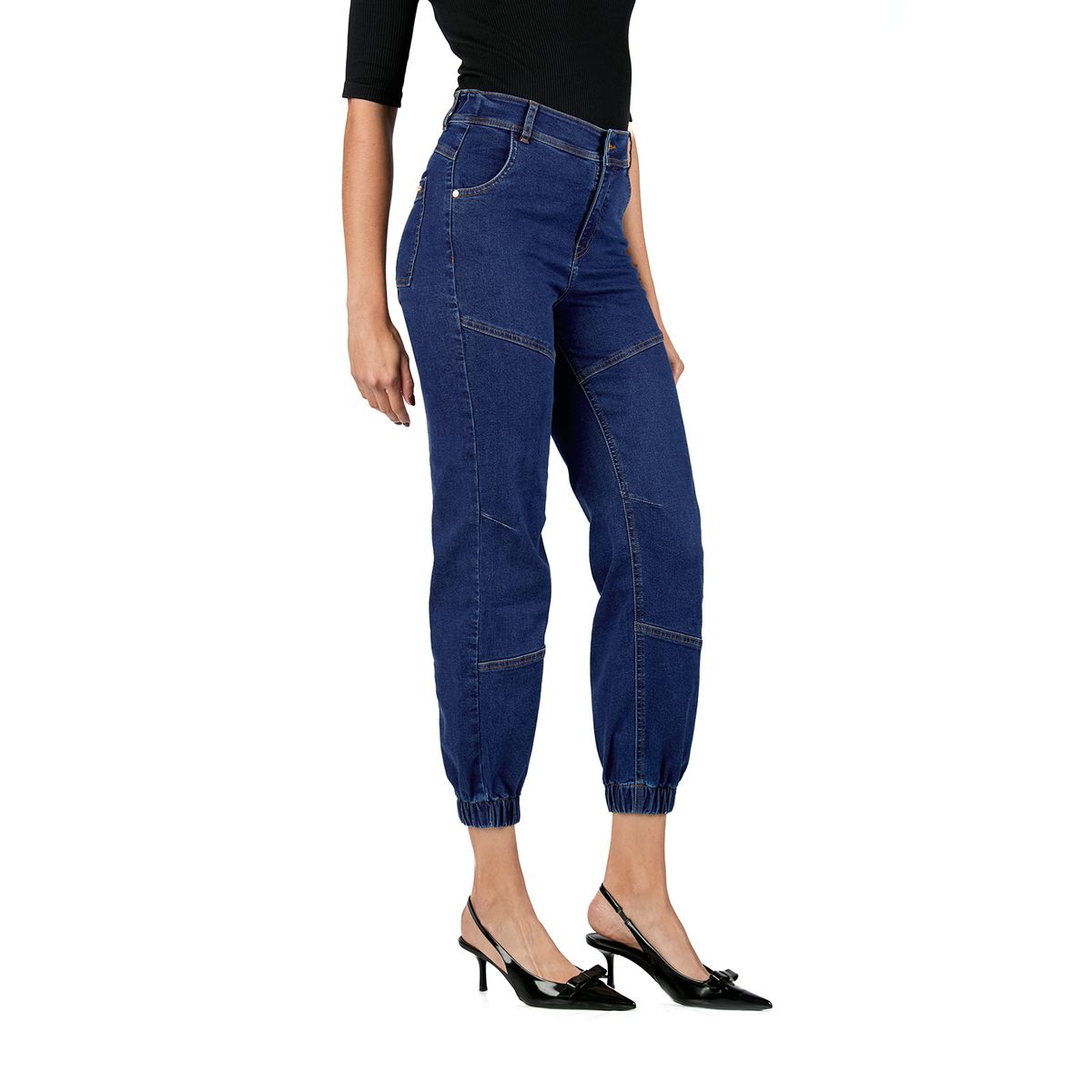 VRP BY VIVIANA RIVAS PLATA - Jean Jogger Tiro Medio Mujer VRP By Viviana Rivas Plata