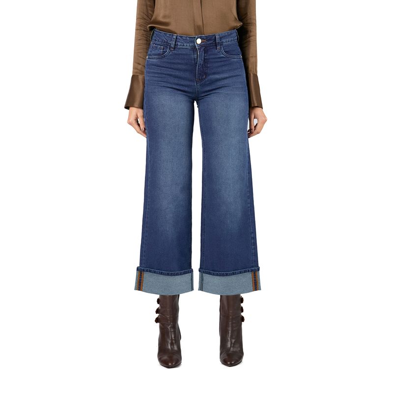 VRP BY VIVIANA RIVAS PLATA - Jean Wide Leg Tiro Alto Mujer VRP By Viviana Rivas Plata