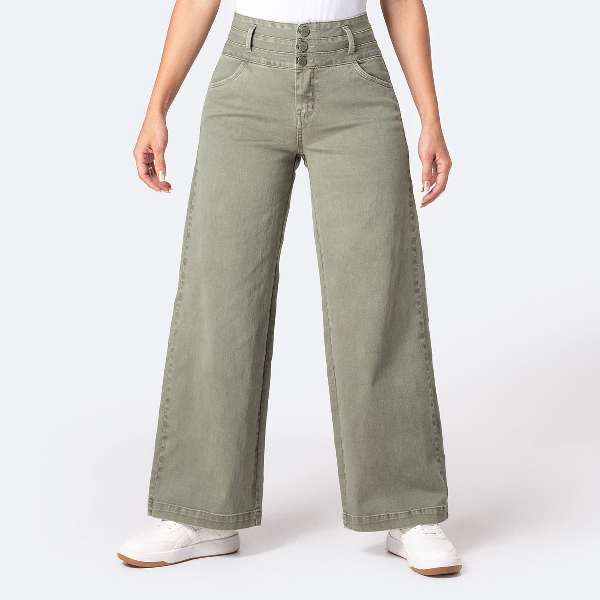 PIONIER - Pantalon Wide Leg Mujer Pionier