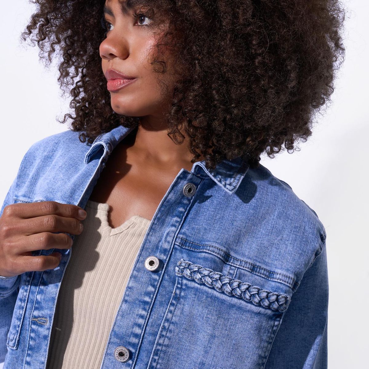 TAYSSIR - Casaca Denim Mujer Tayssir
