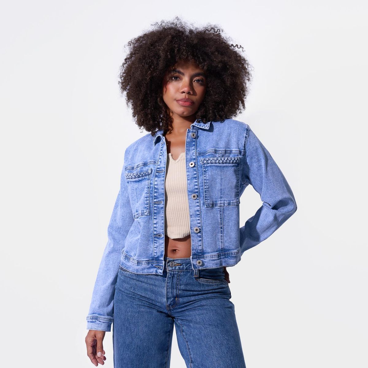TAYSSIR - Casaca Denim Mujer Tayssir