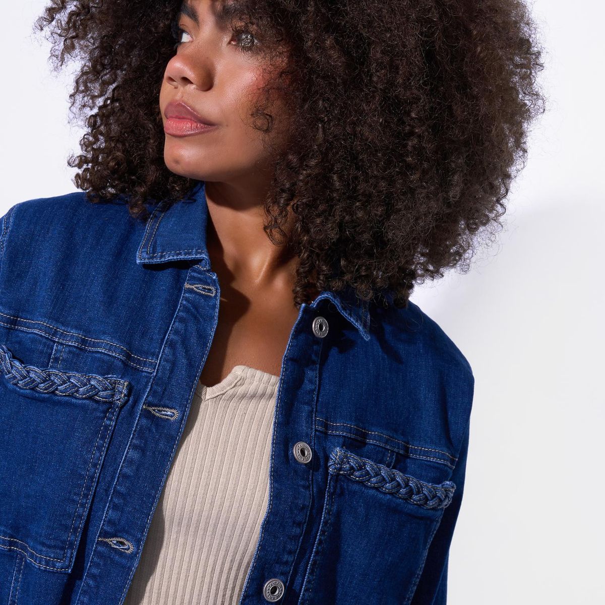 TAYSSIR - Casaca Denim Mujer Tayssir