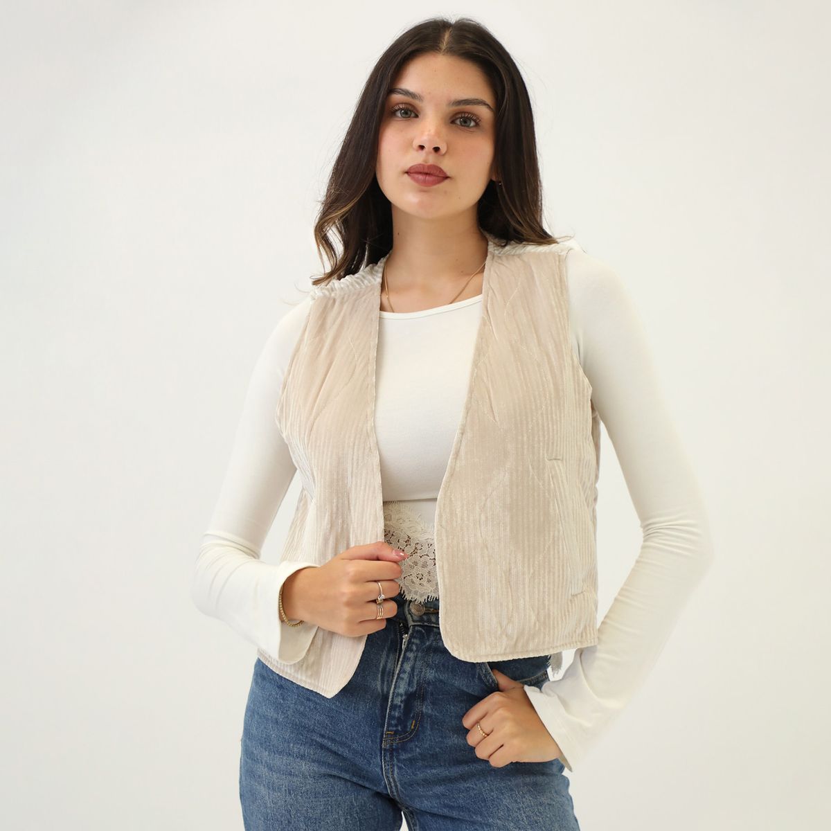 SYBILLA - Chaleco Casual Mujer Sybilla