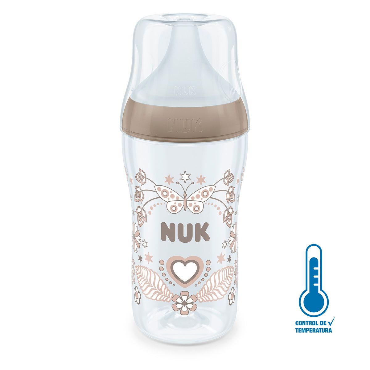 NUK - Biberón Perfect Match  Pp Ct 260ml Corazón Nuk