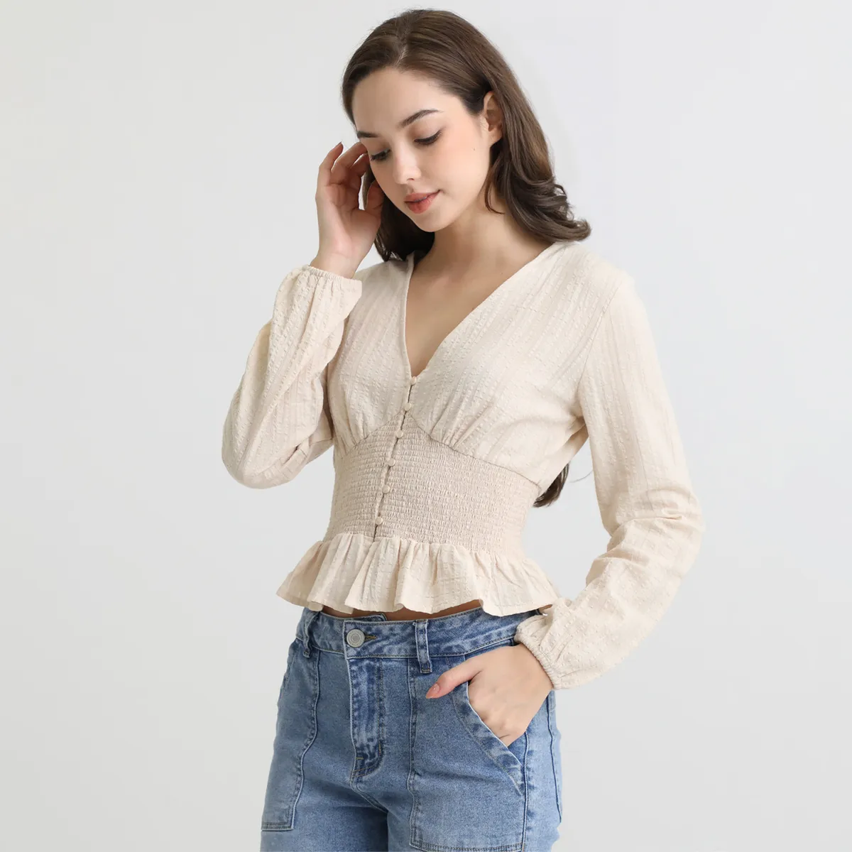 AMERICAN ABBEY - Blusa Casual Mujer American Abbey