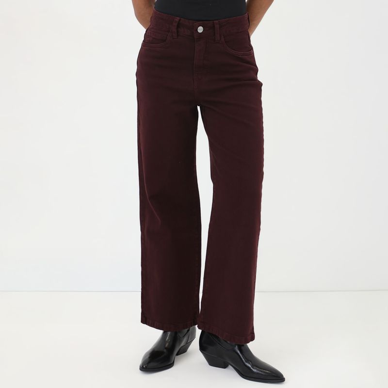 KAYRA POBLET - Jean Wide Leg Tiro Alto Mujer Kayra Poblet