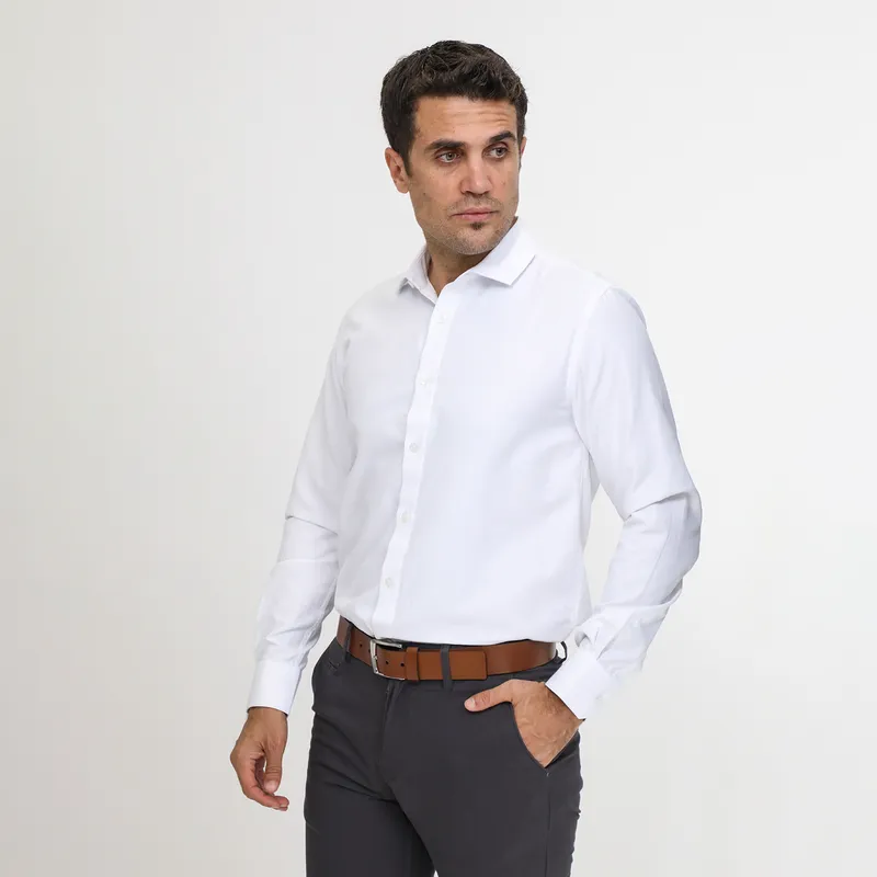 BASEMENT - Camisa Manga Larga Casual Hombre Basement