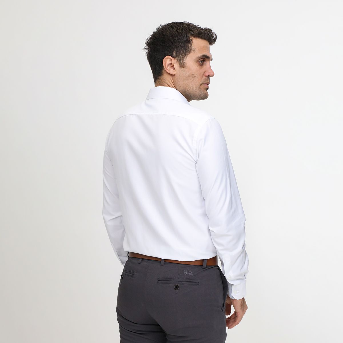 BASEMENT - Camisa Manga Larga Casual Hombre Basement