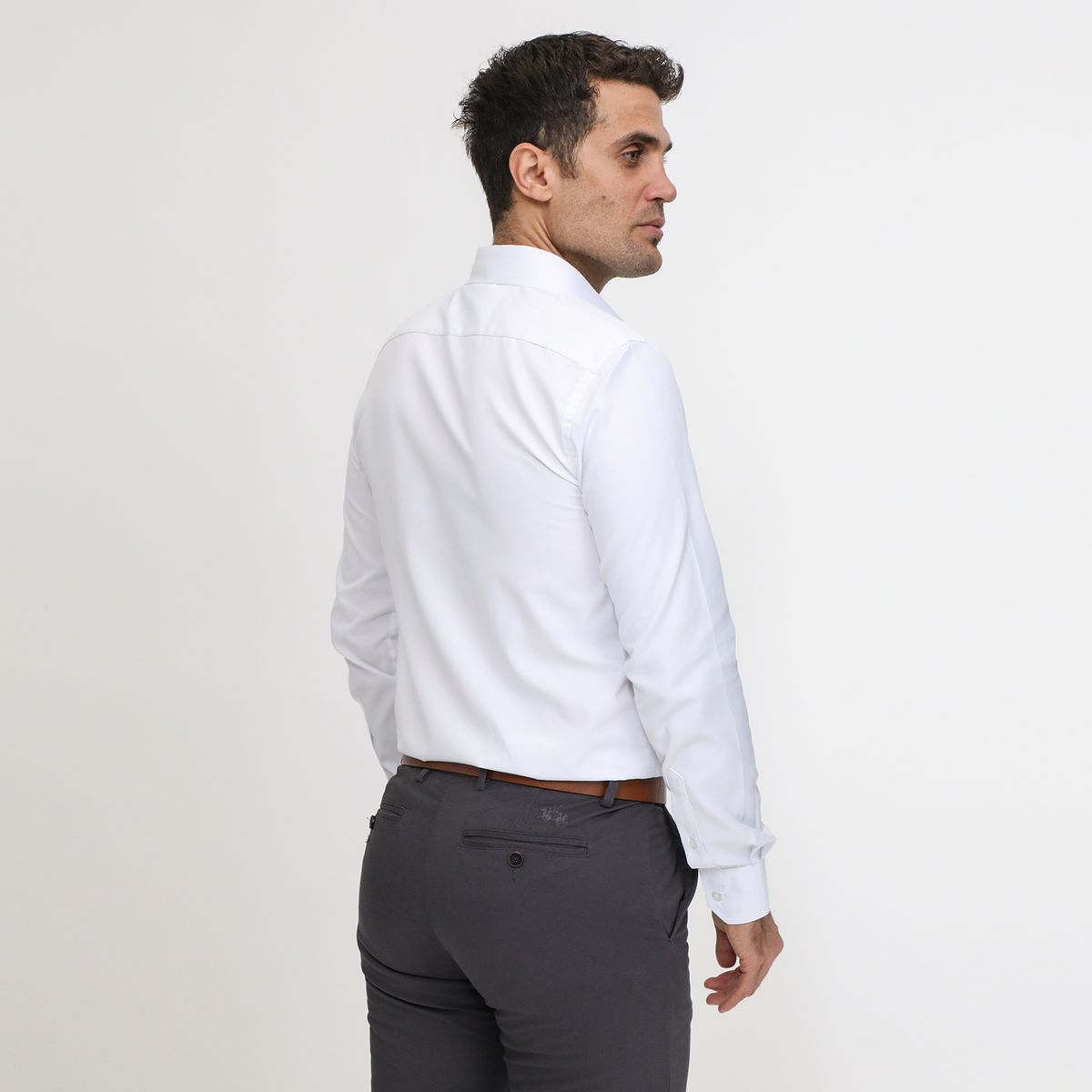 BASEMENT - Camisa Manga Larga Casual Hombre Basement