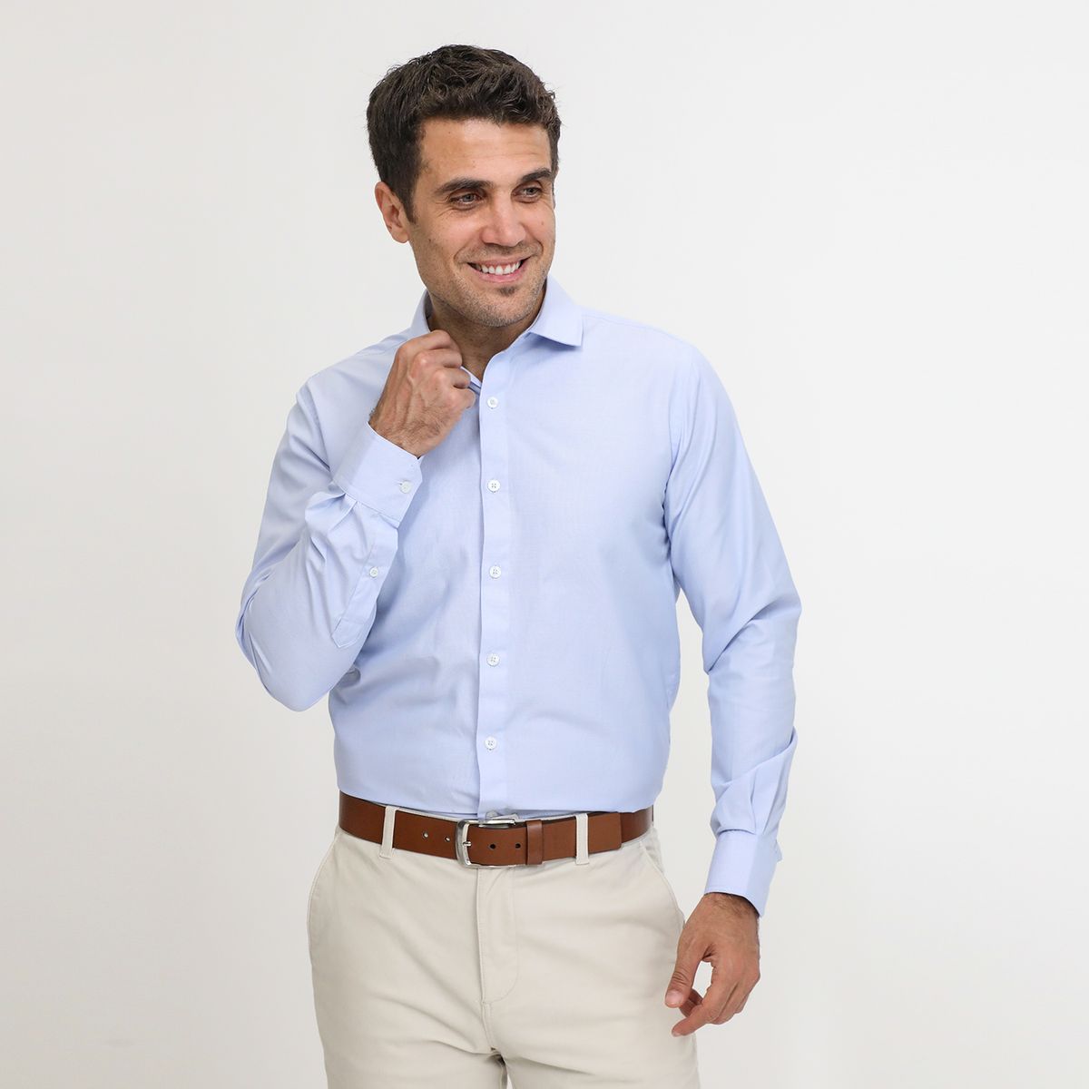 BASEMENT - Camisa Manga Larga Casual Hombre Basement