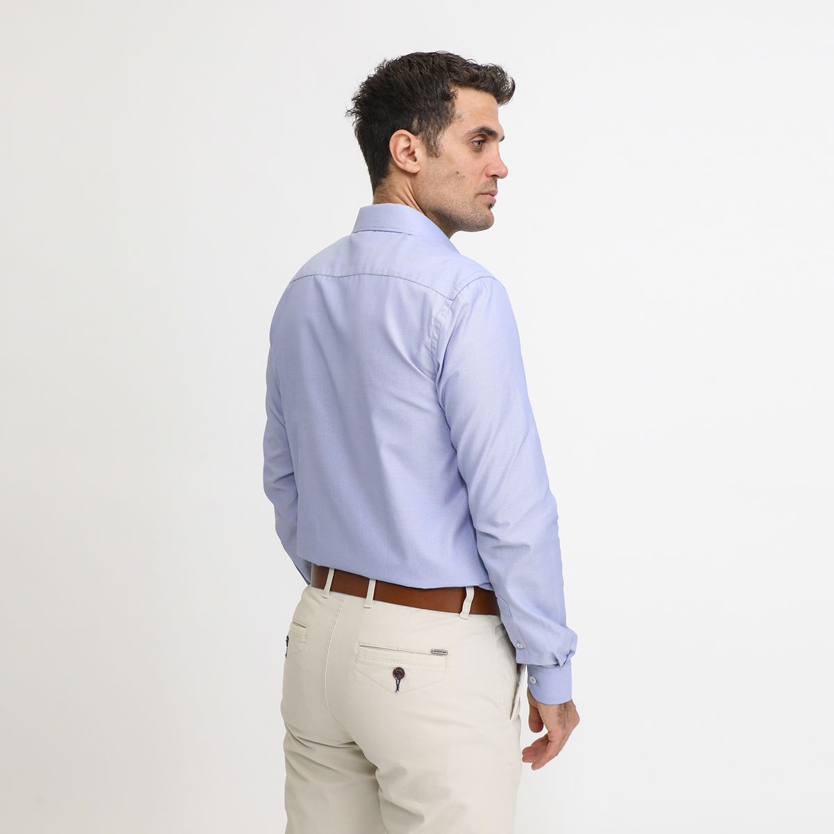 BASEMENT - Camisa Manga Larga Casual Hombre Basement