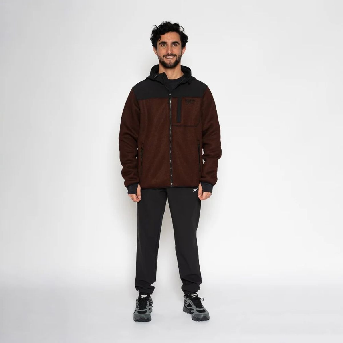 REEBOK - Casaca Texured Fleece Hombre Reebok