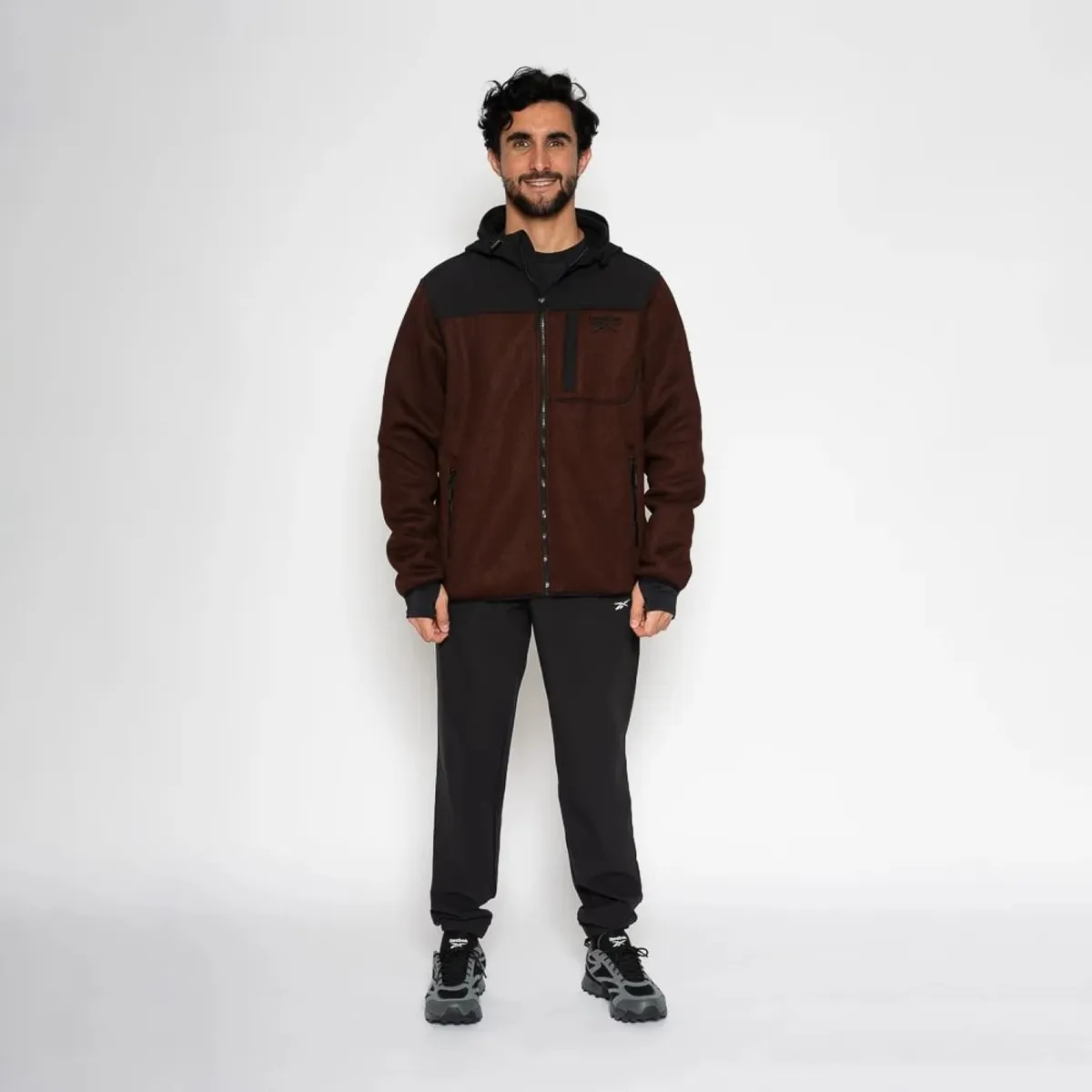 REEBOK - Casaca Texured Fleece Hombre Reebok