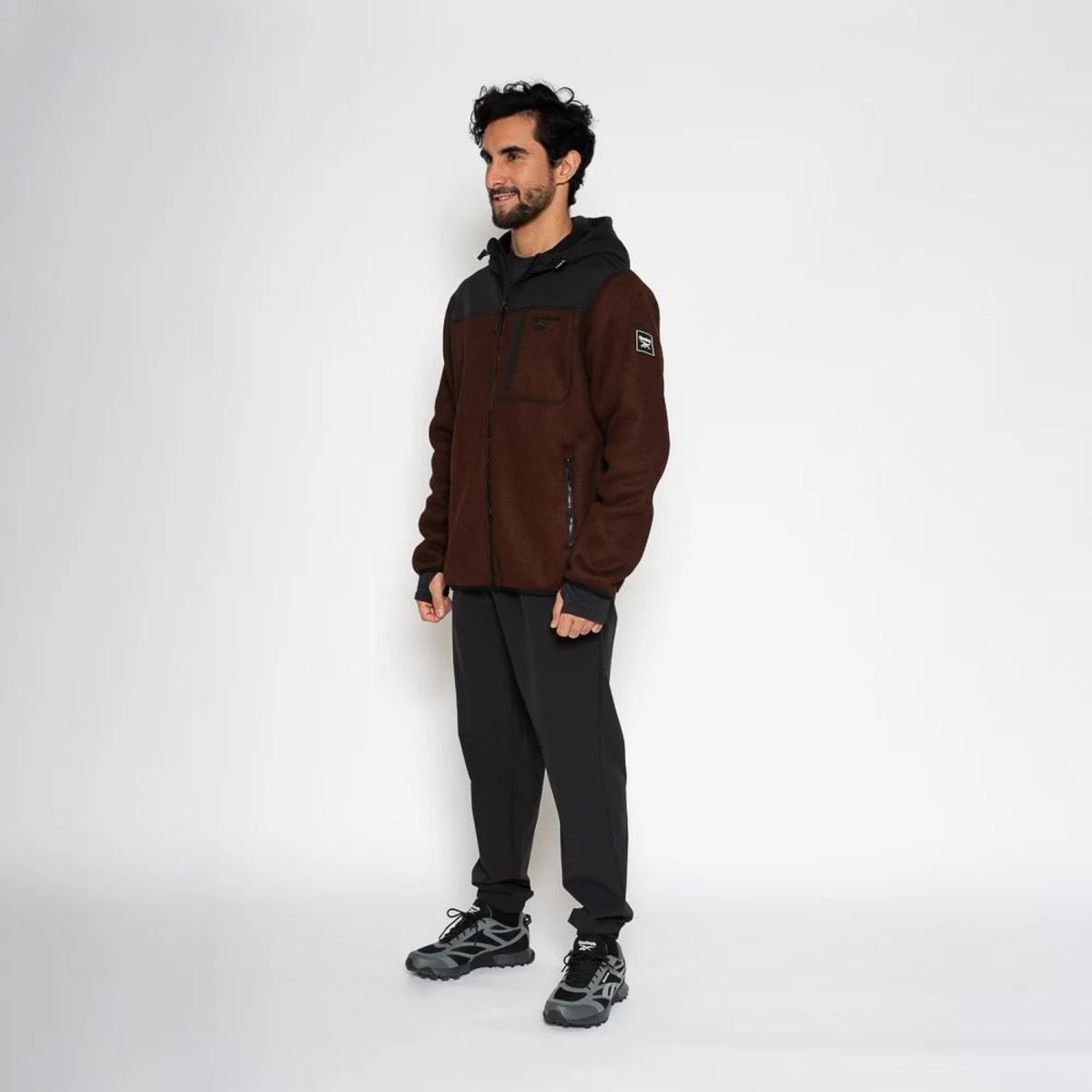 REEBOK - Casaca Texured Fleece Hombre Reebok