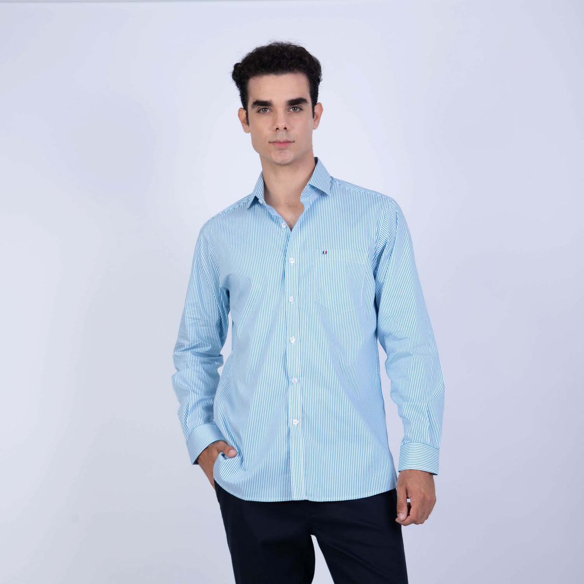 PIERRE CARDIN - Camisa 100% Algodón Casual Hombre Pierre Cardin