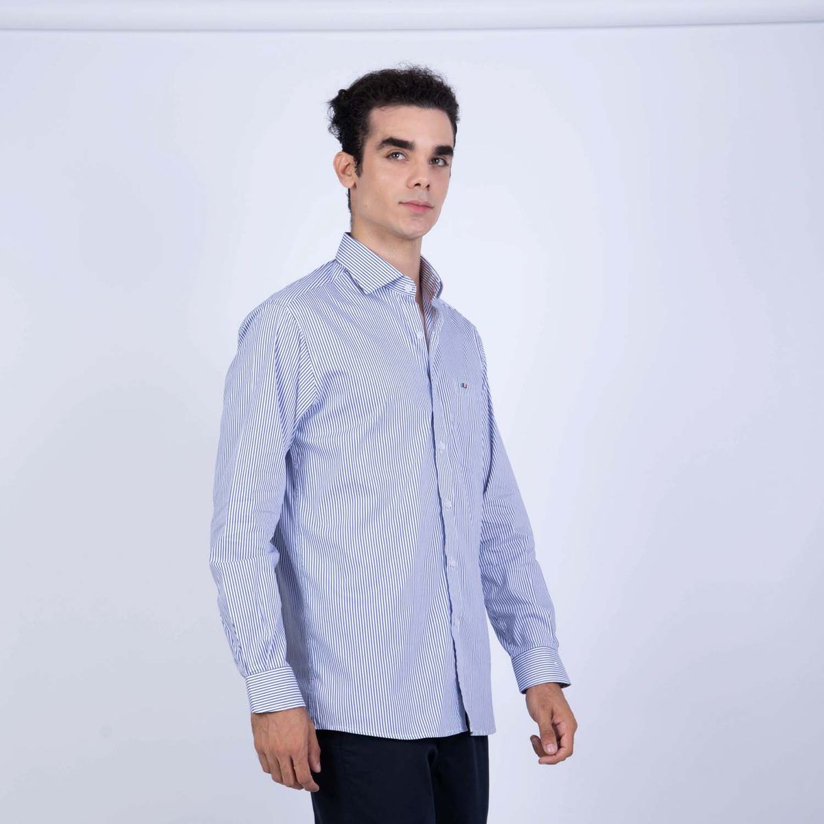 PIERRE CARDIN - Camisa 100% Algodón Casual Hombre Pierre Cardin