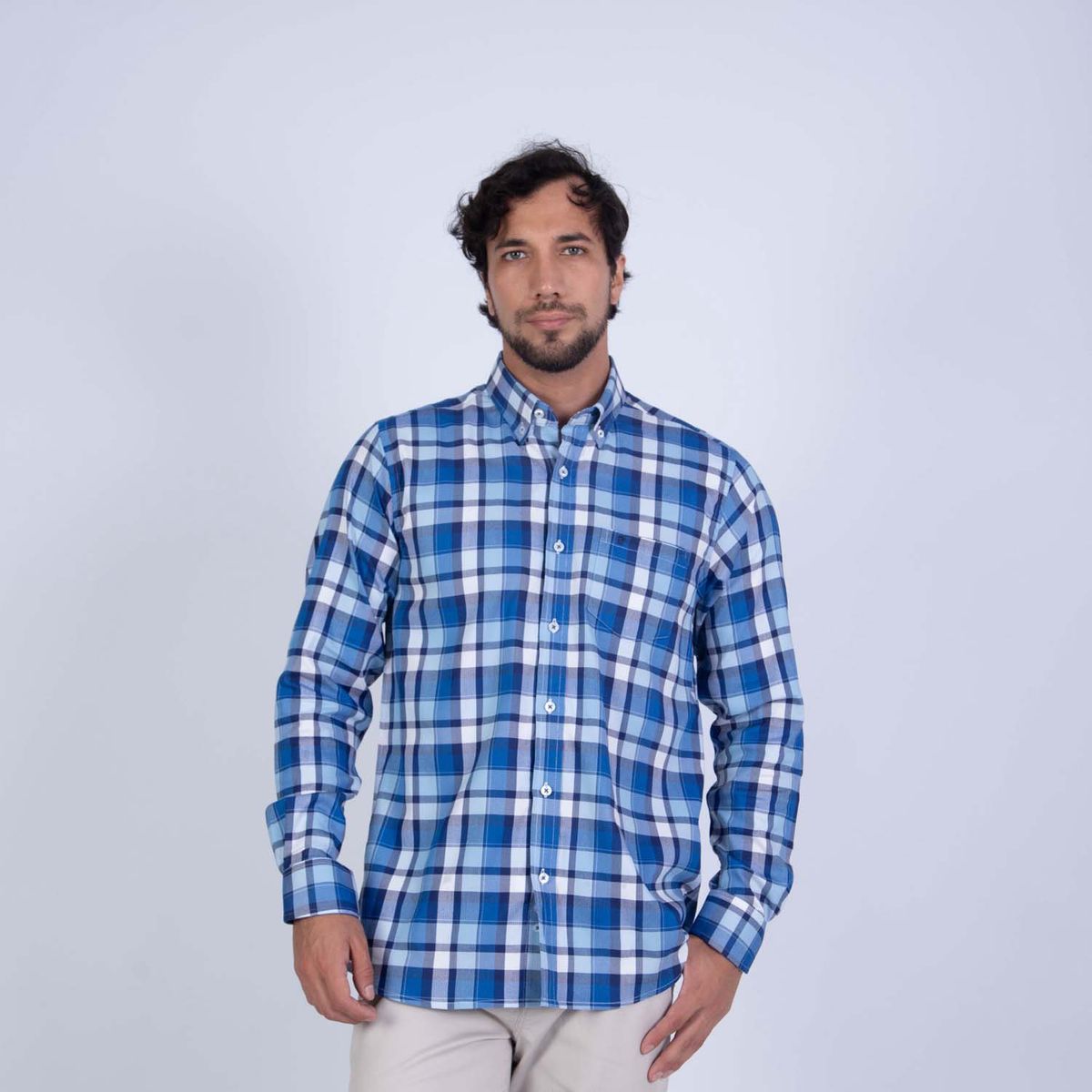 PIERRE CARDIN - Camisa 100% Algodón Casual Hombre Pierre Cardin