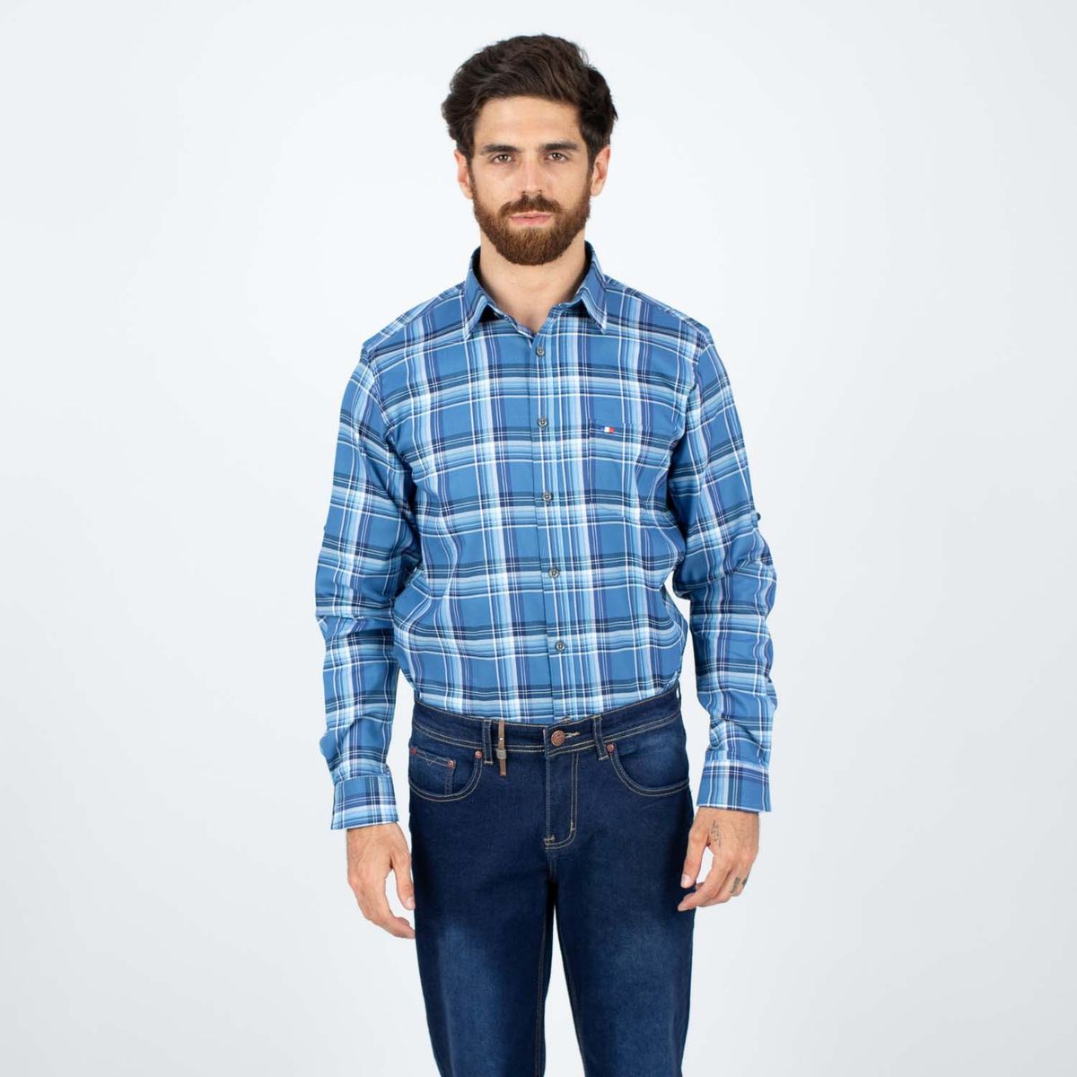 PIERRE CARDIN - Camisa 100% Algodón Casual Hombre Pierre Cardin