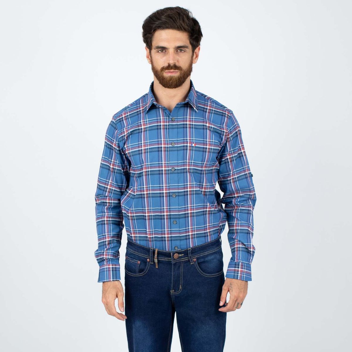 PIERRE CARDIN - Camisa 100% Algodón Casual Hombre Pierre Cardin