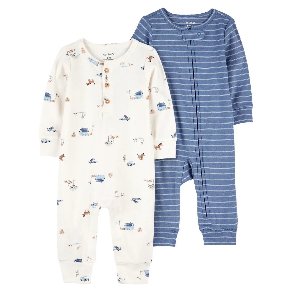 CARTER'S - Pijama Bebé Niño Pack X2 Algodón Carters