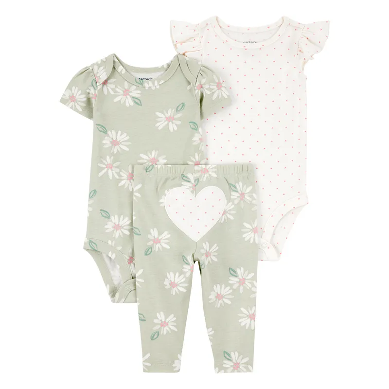 CARTER'S - Conjunto Bebé Niña 3 Piezas Carters