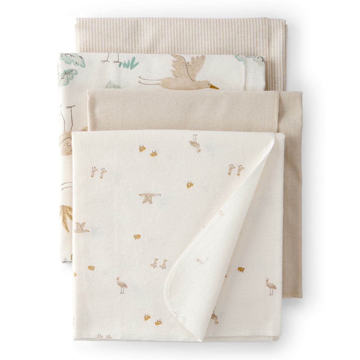 CARTER'S - Manta Bebé Niño Niña Pack X4 Algodón Carters