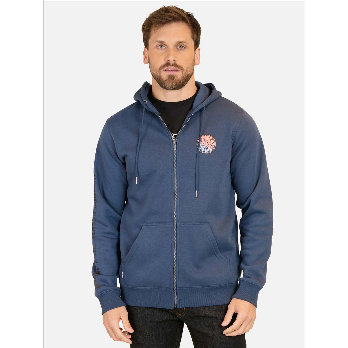 RIP CURL - Polera Fullzipper Algodón Hombre Rip Curl