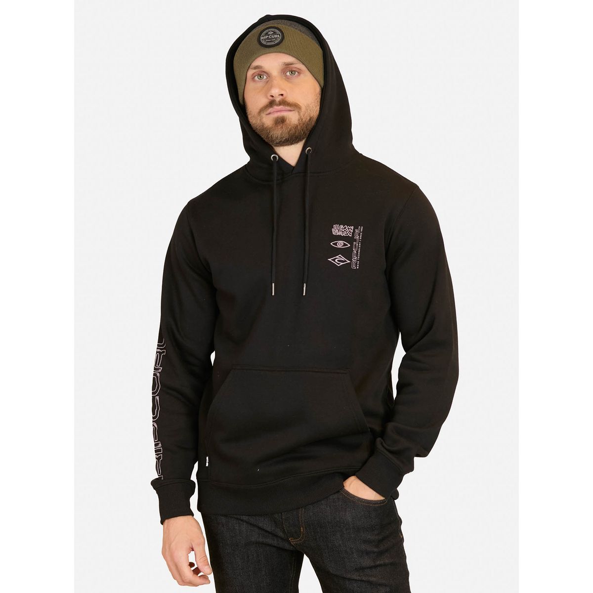 RIP CURL - Polera Canguro Algodón Hombre  Rip Curl