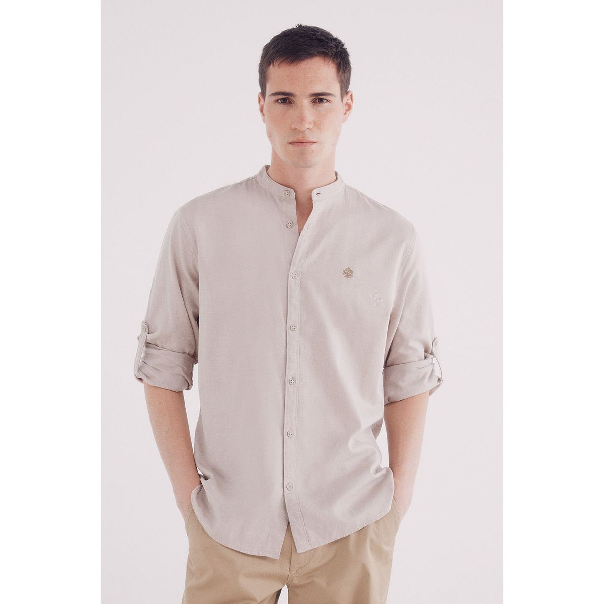 SPRINGFIELD - Camisa 100% Algodón Manga Larga Regular Fit Hombre Springfield